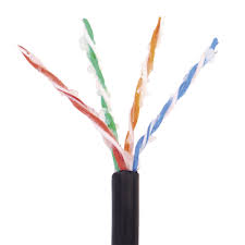 Cable por metro , Cat5E, con gel, para intemperie, doble forro extrema humedad, bajo tierra, UL, color negro para aplicaciones en video vigilancia, y redes de alta velocidad.