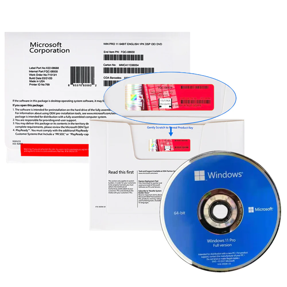 WINDOWS 11 PROFESIONAL 64BITS ESPAÑOL OEM DVD LATAM (NA ND).